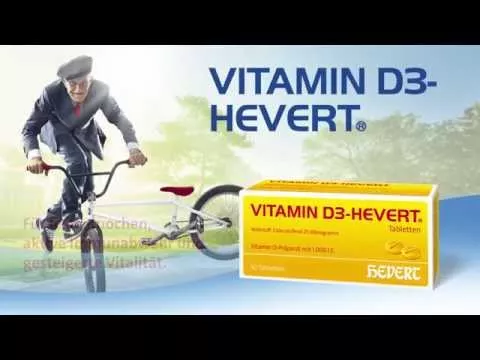 Video o proizvodu VITAMIN D3 HEVERT tablete, 100 kom