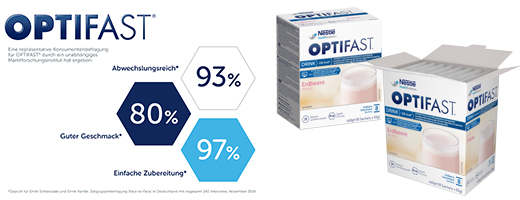 OPTIFAST Napitak jagoda u prahu, 8X55 g