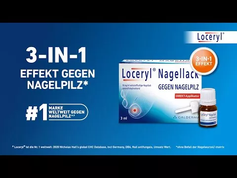 Video o proizvodu Loceryl lak za nokte protiv gljivica DIREKT-aplikator, 1,25 ml