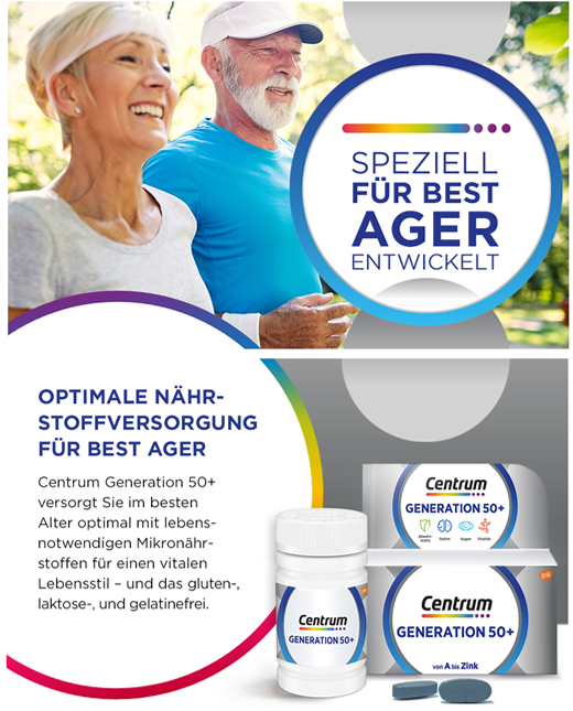 CENTRUM Generacija 50+ tablete, 30 kom