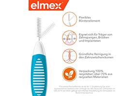 ELMEX Interdentalne četkice ISO veličina 3 0,6 mm plava, 8 komada