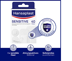 HANSAPLAST Hipoalergenske trakice od flastera Sensitive, 40 kom