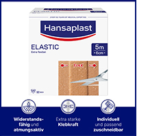 HANSAPLAST Elastični flaster 6 cmx5 m, 1 kom