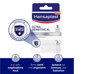 HANSAPLAST Ultra Sensitive obloga za rane 5x7,2 cm XL, 5 kom