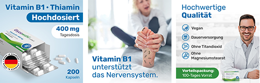 GLYCOWOHL Vitamin B1 Thiamine 400 mg visokodozne kapsule, 200 kom