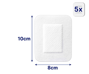 HANSAPLAST Ultra Sensitive obloga za rane 8x10 cm XXL, 5 kom
