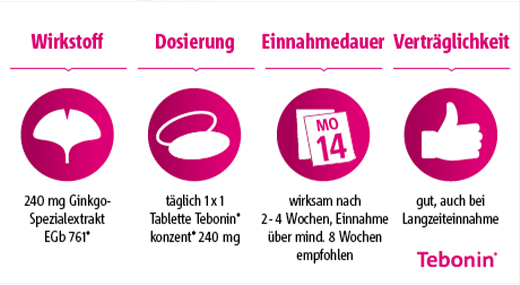 TEBONIN koncentrat 240 mg filmom obložene tablete, 120 kom