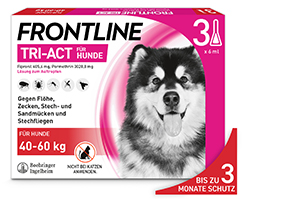FRONTLINE Tri-Act otopina za driping za pse 40-60kg, 3 kom