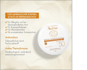 AVENE Kompaktna krema za sunčanje SPF 50 pijeska, 10 g