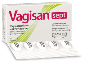 VAGISAN sept vaginalni čepići s povidon-jodom, 5 kom