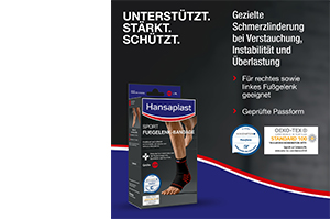 HANSAPLAST Sportski bandaža za gležanj veličina M, 1 kom