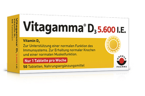 VITAGAMMA D3 5.600 I.U. Vitamin D3 NEM tablete, 50 kom