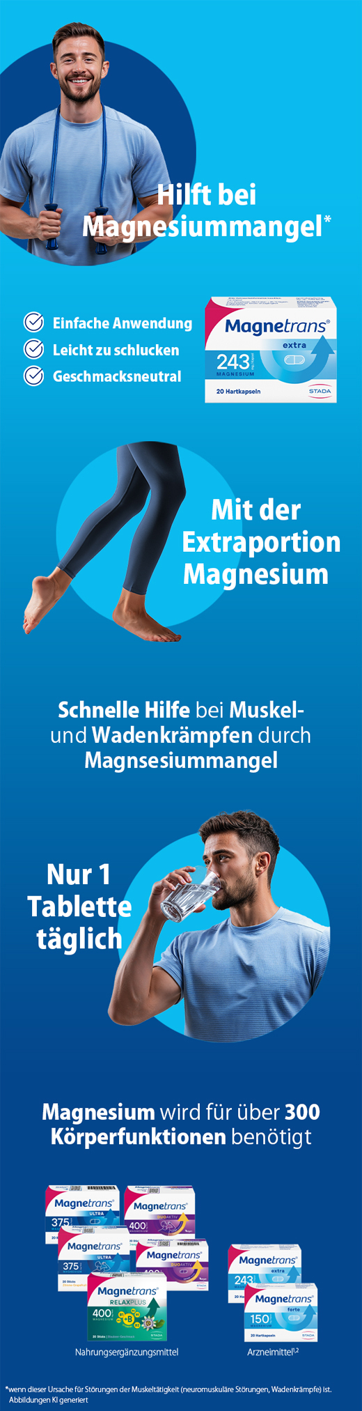 MAGNETRANS extra 243 mg tvrde kapsule, 100 kom