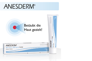 ANESDERM 25 mg/g + 25 mg/g krema + 2 flastera, 5 g