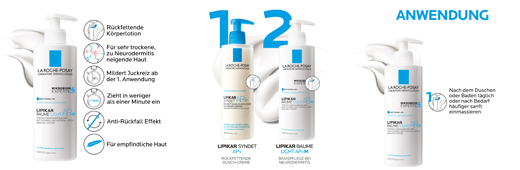 ROCHE-POSAY Lipikar Baume Light, 400 ml