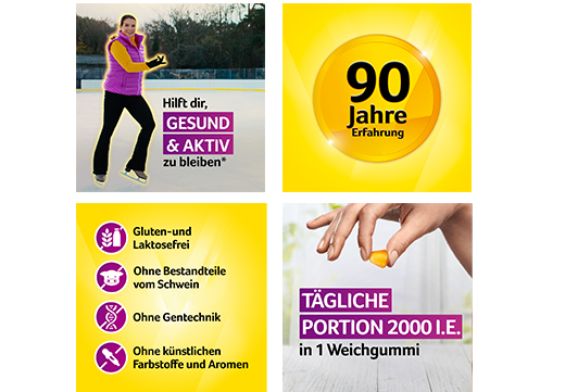 VIGANTOLVIT 2000 I.U. Vitamin D3 meke gume, 60 komada