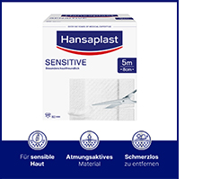 HANSAPLAST Osjetljivi flasteri 8 cmx5 m rola, 1 kom