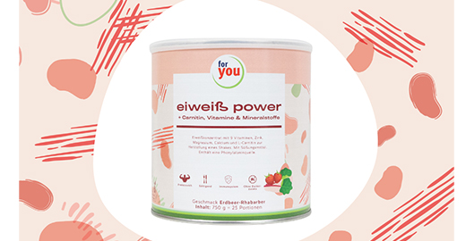 FOR YOU protein power jagoda u prahu, 750 g