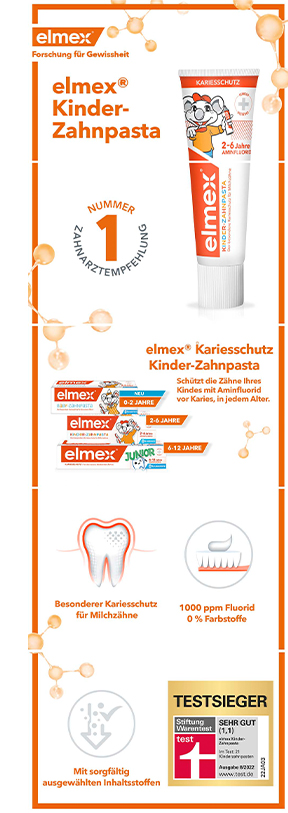 ELMEX Sklopiva kutija dječje paste za zube, 50 ml