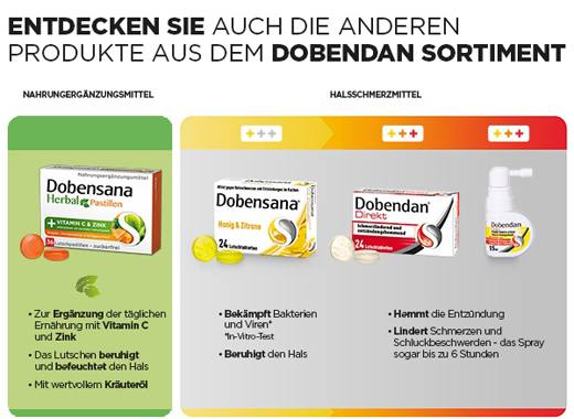DOBENSANA Herbal Honey Blend Vit.C & Zinc pastil., 36 kom