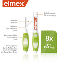ELMEX Interdentalne četkice ISO veličina 5 0,8 mm zelene, 8 komada
