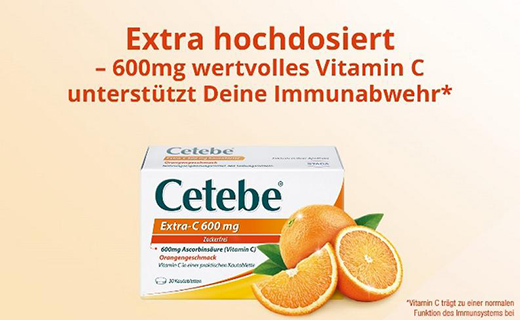 CETEBE Extra-C 600 mg tablete za žvakanje, 120 kom
