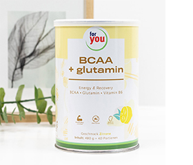 FOR YOU BCAA+glutamin Energy & Recovery Lemon, 480 g