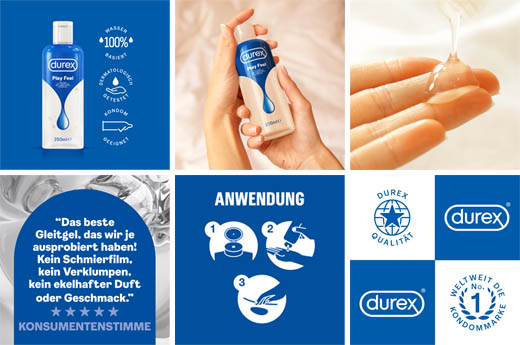DUREX play Feel lubrikant na bazi vode, 250 ml