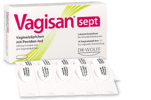 VAGISAN sept vaginalni čepići s povidon-jodom, 10 kom