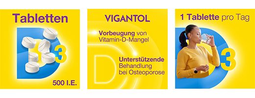 VIGANTOL 500 IU vitamin D3 tablete, 50 kom