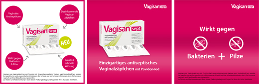 VAGISAN sept vaginalni čepići s povidon-jodom, 5 kom