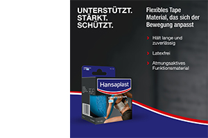 HANSAPLAST Sportska kineziološka traka 5 cmx5 m plava, 1 kom