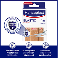 HANSAPLAST Elastični flaster 6 cmx1 m, 1 kom