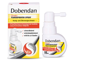 DOBENDAN Izravni flurbiprofen sprej med & Limun, 15 ml