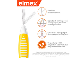 ELMEX Interdentalne četkice ISO veličina 4 0,7 mm žuta, 8 komada