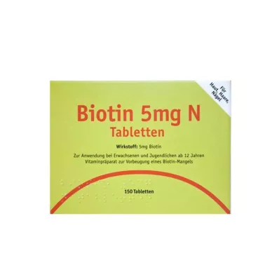 BIOTIN 5 mg N tablete, 150 kom