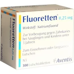 FLUORETTEN 0,25 mg tablete, 300 kom