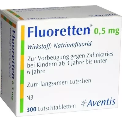 FLUORETTEN 0,5 mg tablete, 300 kom