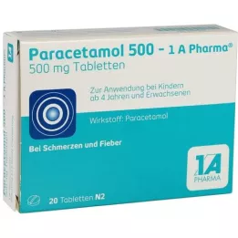 PARACETAMOL 500-1A Pharma tablete, 20 kom