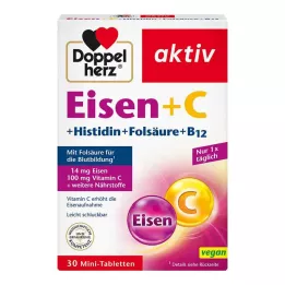 DOPPELHERZ Željezo+Vit.C+L-Histidin tablete, 30 kom