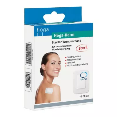 HÖGA-DERM flaster sterilni 53x70 mm, 10 kom HÖGA-DERM flaster sterilni 53x70 mm, 10 kom