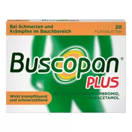 BUSCOPAN plus 10 mg/500 mg filmom obložene tablete, 20 kom