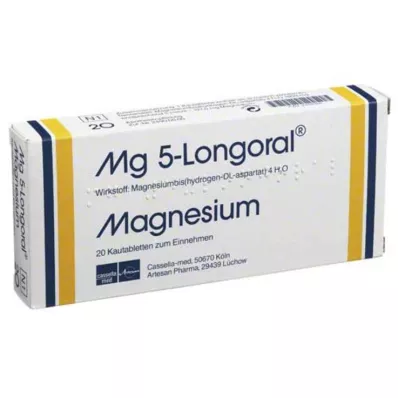 MG 5 LONGORAL tableta za žvakanje, 20 kom MG 5 LONGORAL tableta za žvakanje, 20 kom