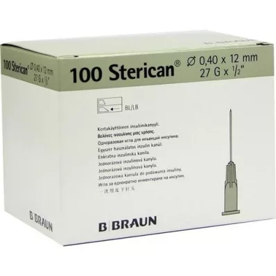 STERICAN Ins.Einm.Kan.27 Gx1/2 0,4x12 mm, 100 kom