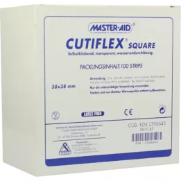 CUTIFLEX Folija gips kvadratna 38x38 mm MasterAid, 100 kom