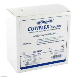 CUTIFLEX Folija gips kvadratna 38x38 mm MasterAid, 100 kom