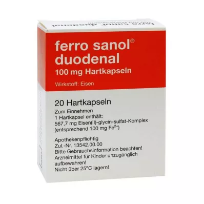 FERRO SANOL duodenalne tvrde caps.m.msr.überz.Pell., 20 kom