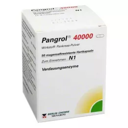 PANGROL 40.000 tvrdih zatvarača s oblogom od želučanog soka, 50 komada