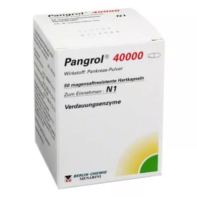 PANGROL 40.000 tvrdih zatvarača s oblogom od želučanog soka, 50 komada