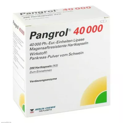 PANGROL 40.000 tvrdih zatvarača s oblogom od želučanog soka, 200 komada
